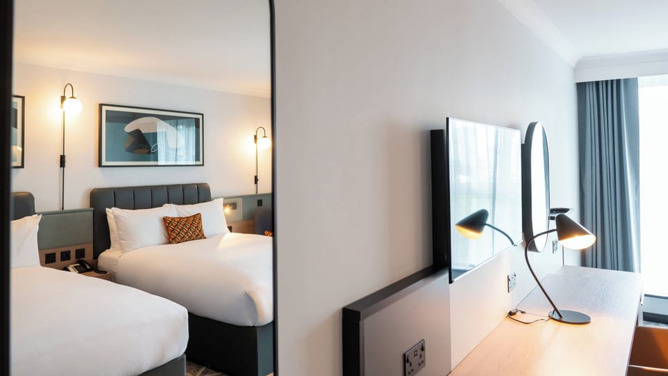Standard Room, 2 Double Beds | Hypo-allergenic bedding, in-room safe, desk, laptop workspace