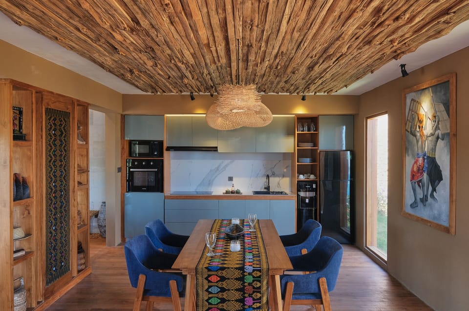 One-bedroom Ocean View Family Private Pool Villa | Private kitchenette | Full-size fridge, coffee/tea maker, eco-friendly cleaning products