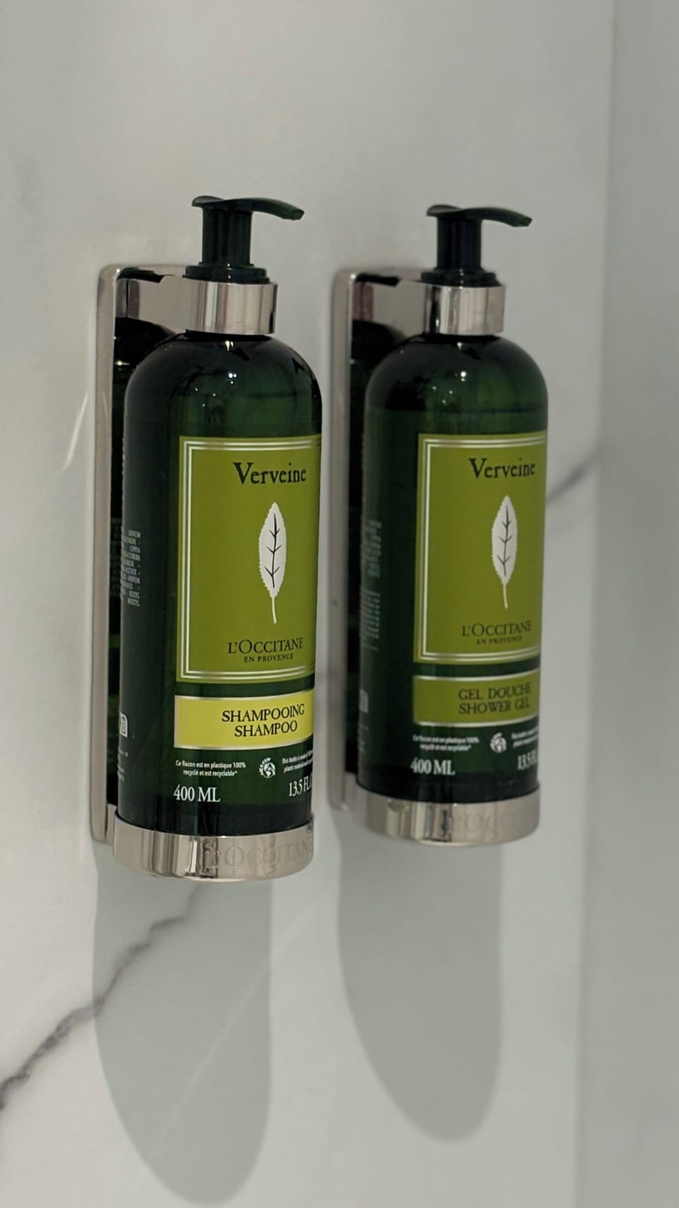 Hair dryer, slippers, towels, soap