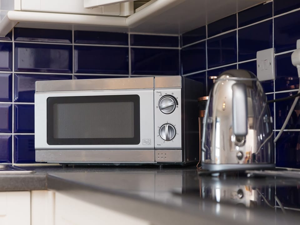 Fridge, dishwasher, electric kettle, toaster