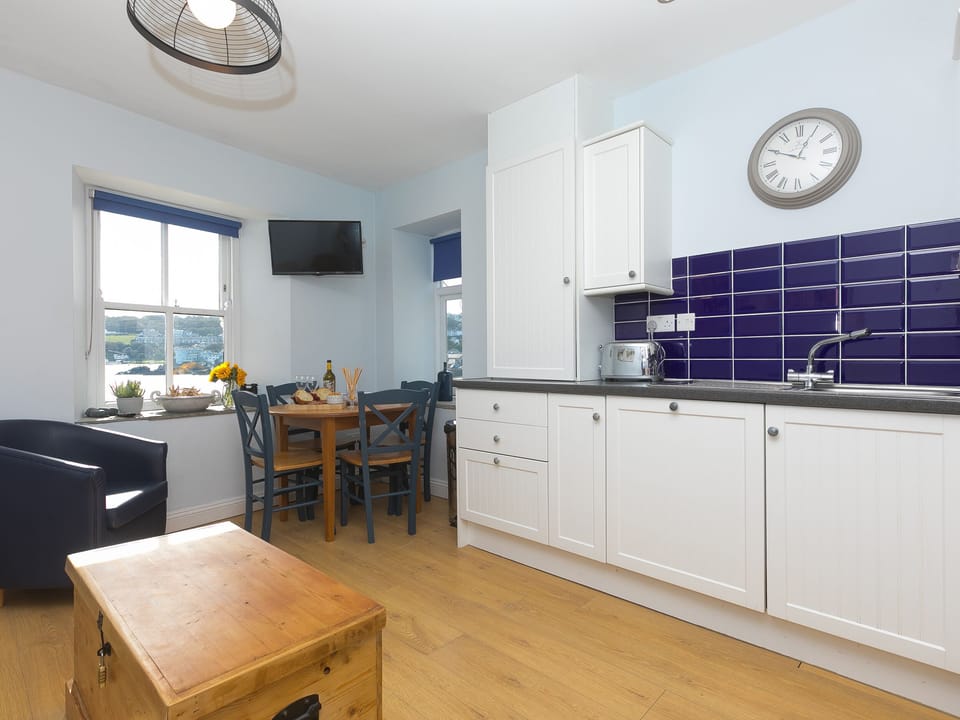 Fridge, dishwasher, electric kettle, toaster