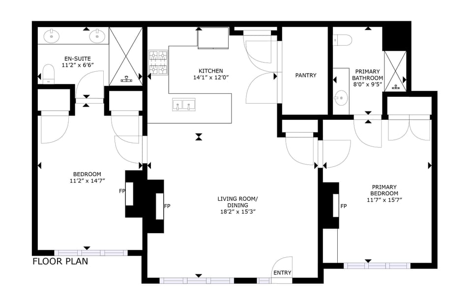 Condo, 2 Bedrooms | Floor plan