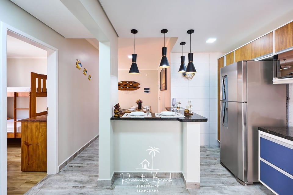 Apartment | Private kitchen | Full-size fridge, microwave, oven, stovetop