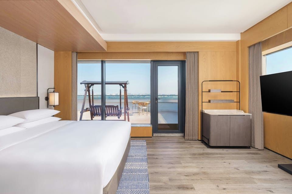 Panoramic Room, 1 King Bed, Terrace, Mountain View | Premium bedding, down comforters, free minibar items, desk
