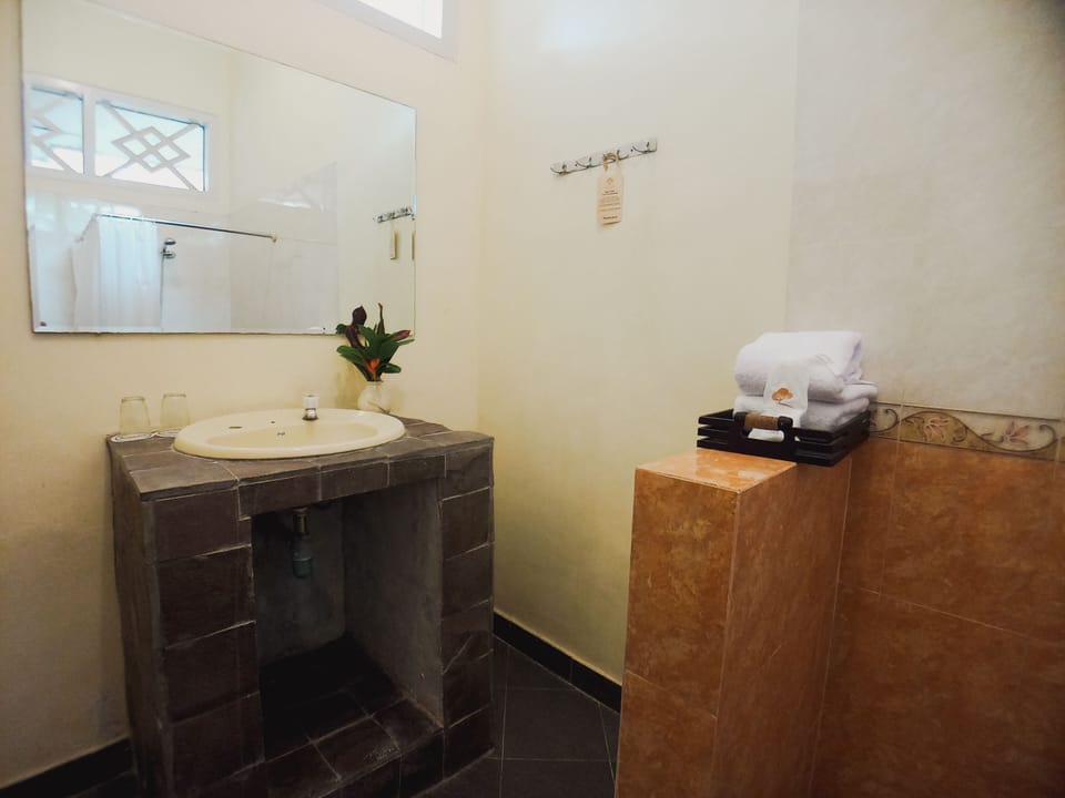Superior Twin Room | Bathroom | Shower, free toiletries, slippers, towels