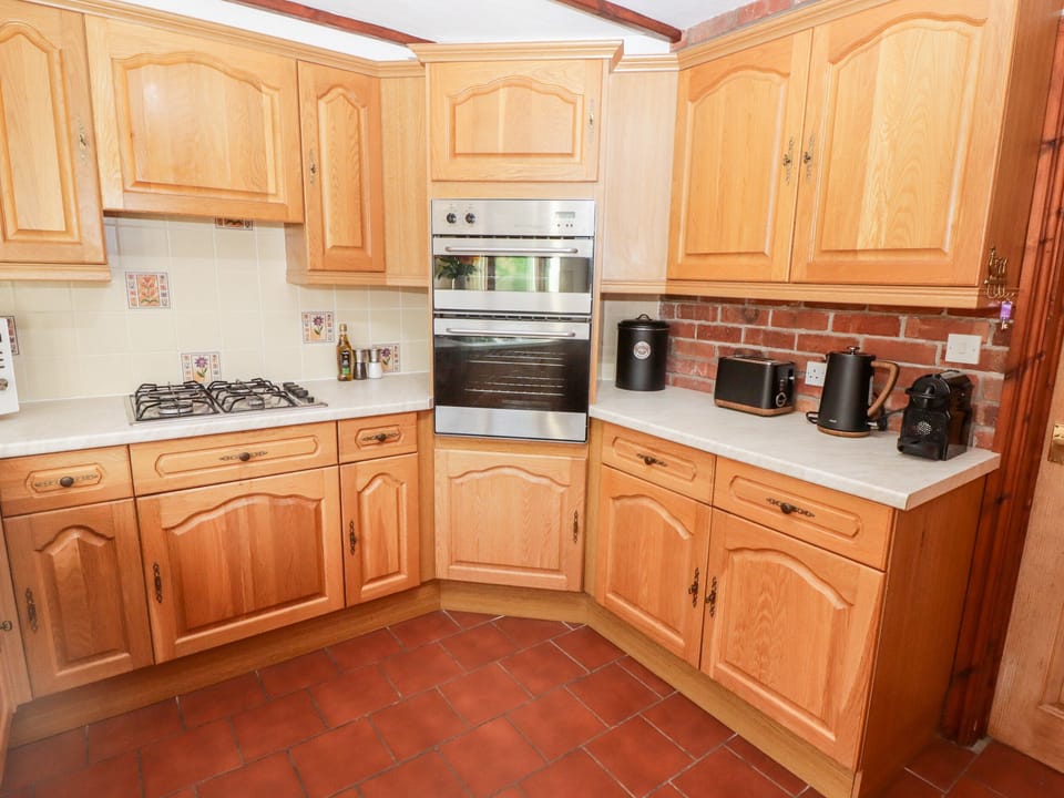 Fridge, dishwasher, electric kettle, toaster