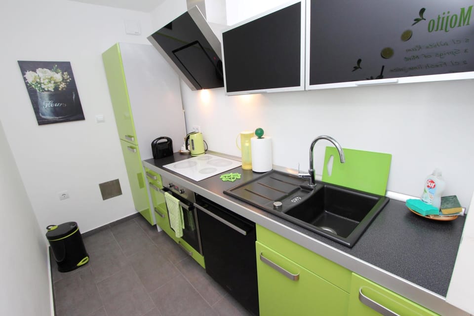 Apartment | Private kitchen | Fridge, microwave, oven, dishwasher