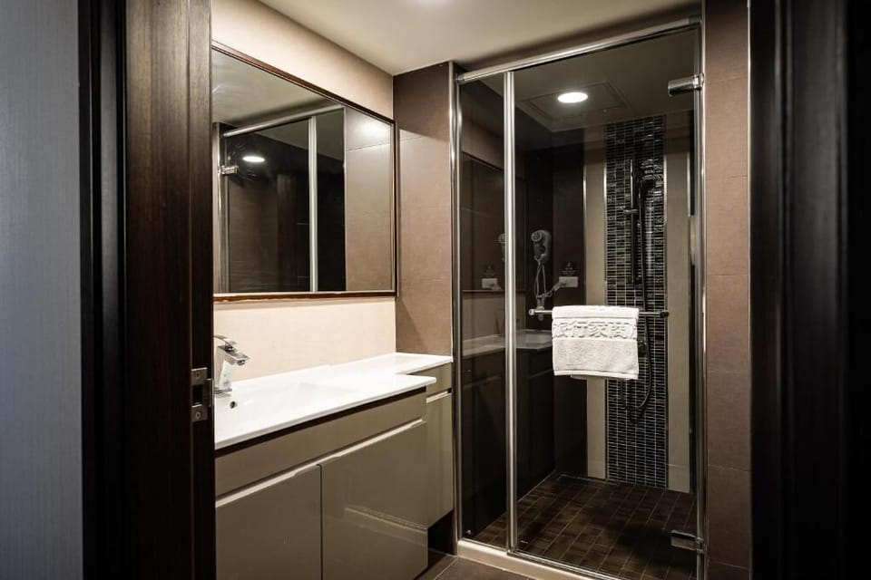 Standard Double Room | Bathroom | Shower, free toiletries, hair dryer, slippers