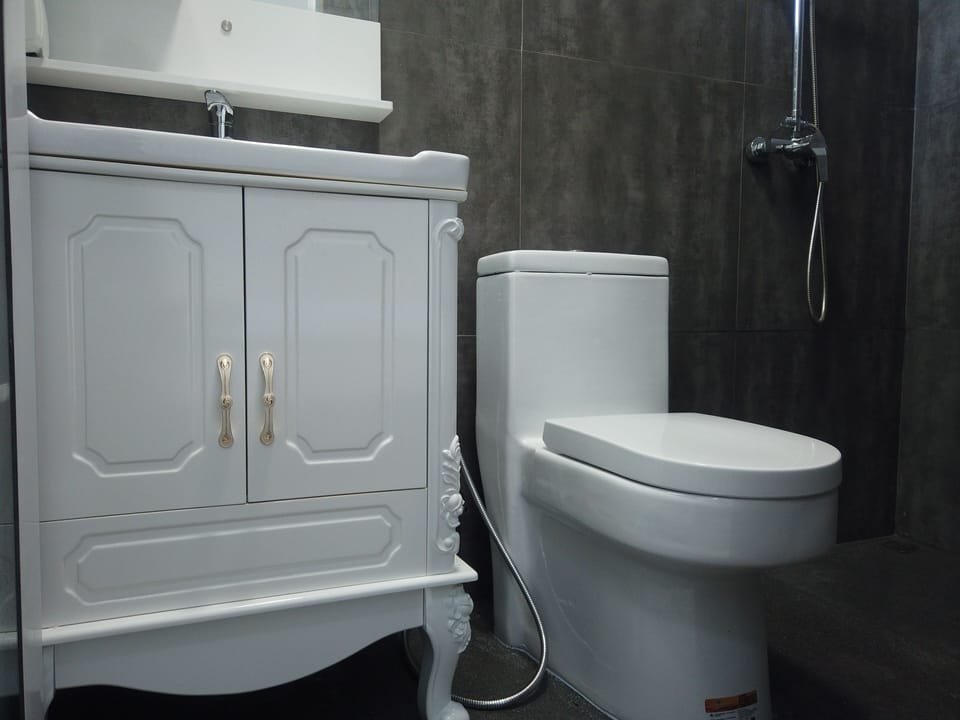 Basic Double or Twin Room | Bathroom | Shower, rainfall showerhead, free toiletries, hair dryer