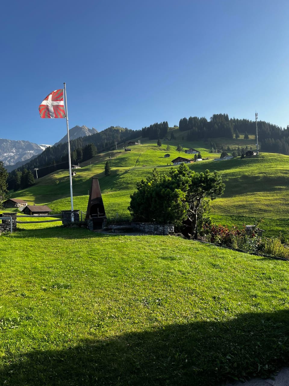 Buebebärg Ferienhaus, Dusche und Bad, WC, 2 Schlafräume 3.5-Zimmerwohnung Apartment in Adelboden