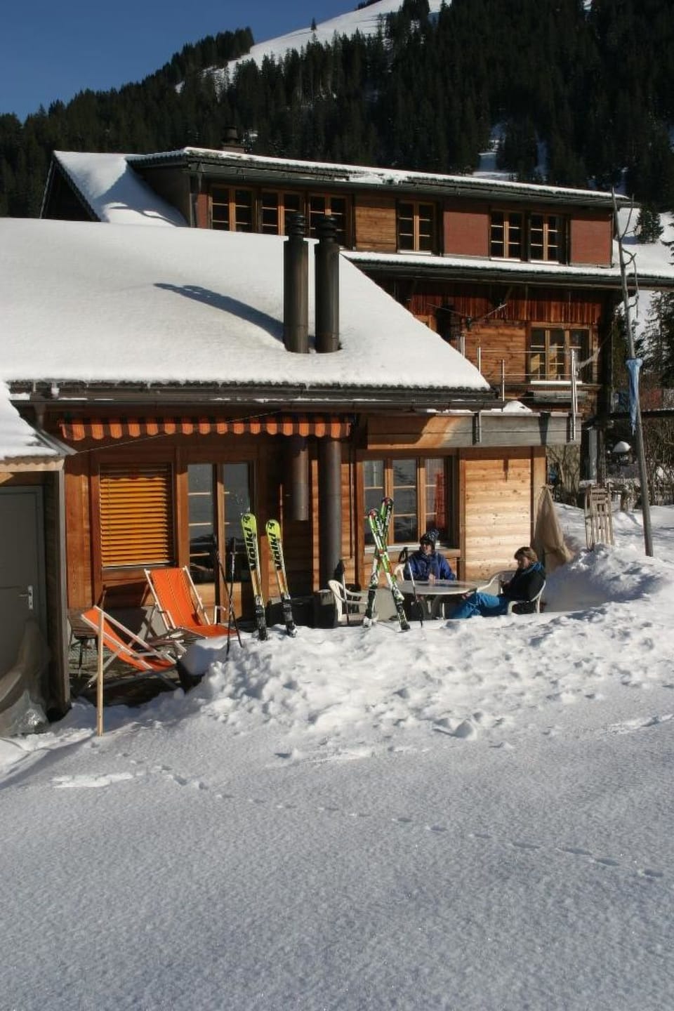 Bergdohle Appartement/Fewo, Dusche, WC, 1 Schlafraum 1-Zimmer-Studio Apartment in Adelboden