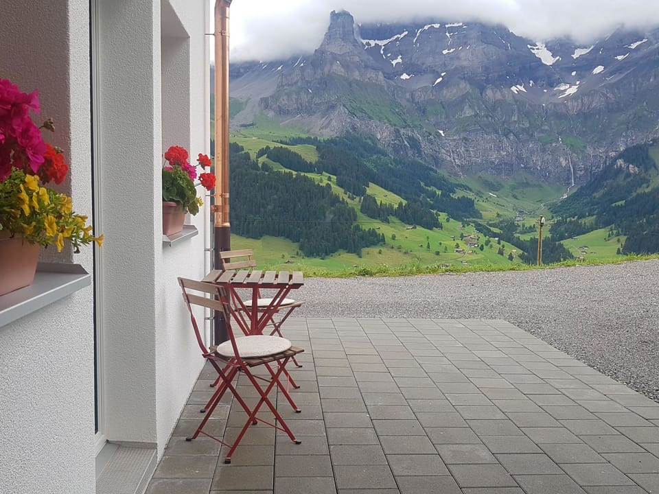 Sonnen-Panorama Appartement/Fewo, Dusche, WC 1-Zimmerwohnung Apartment in Adelboden