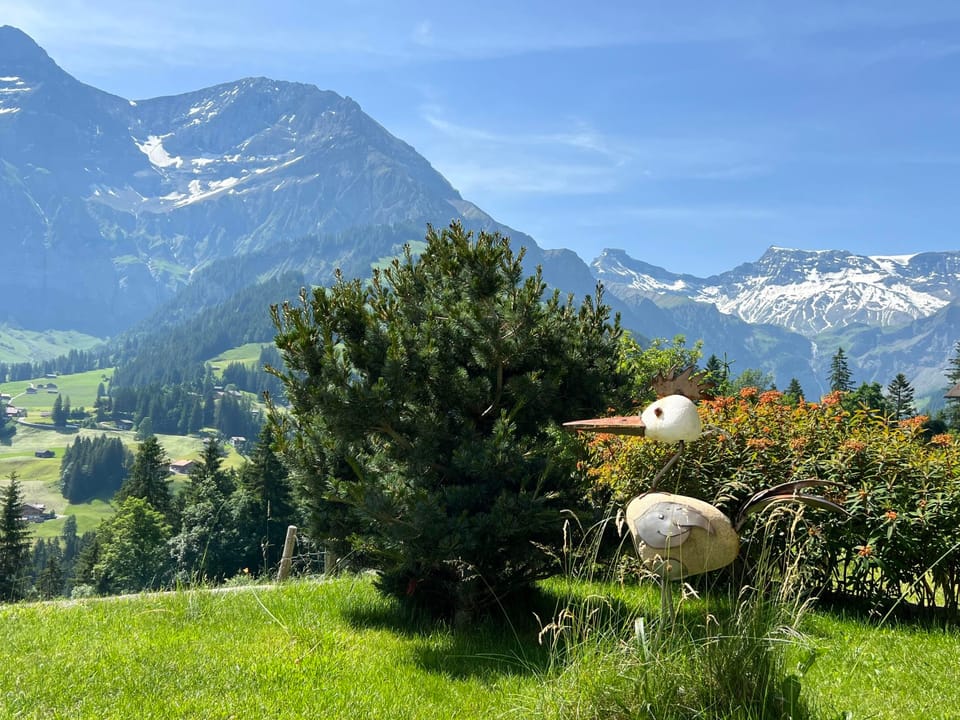 Im Rägeboge Appartement/Fewo, Bad, WC, 2 Schlafräume 3-Zimmerwohnung Dachstock Apartment in Adelboden
