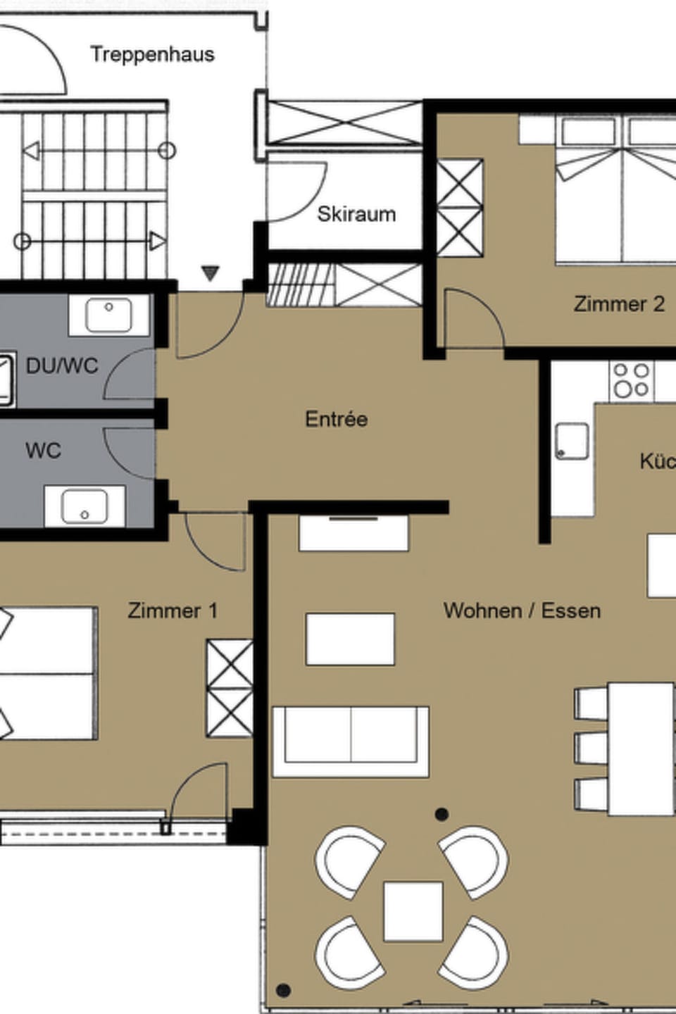 Adonis Appartement/Fewo, Dusche oder Bad, WC 4-Bettwohnung Apartment in Saas-Fee