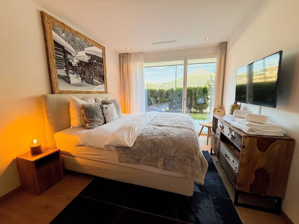 Appartement/Fewo, Bad, WC, 6-Bettwohnung Apartment in Arosa