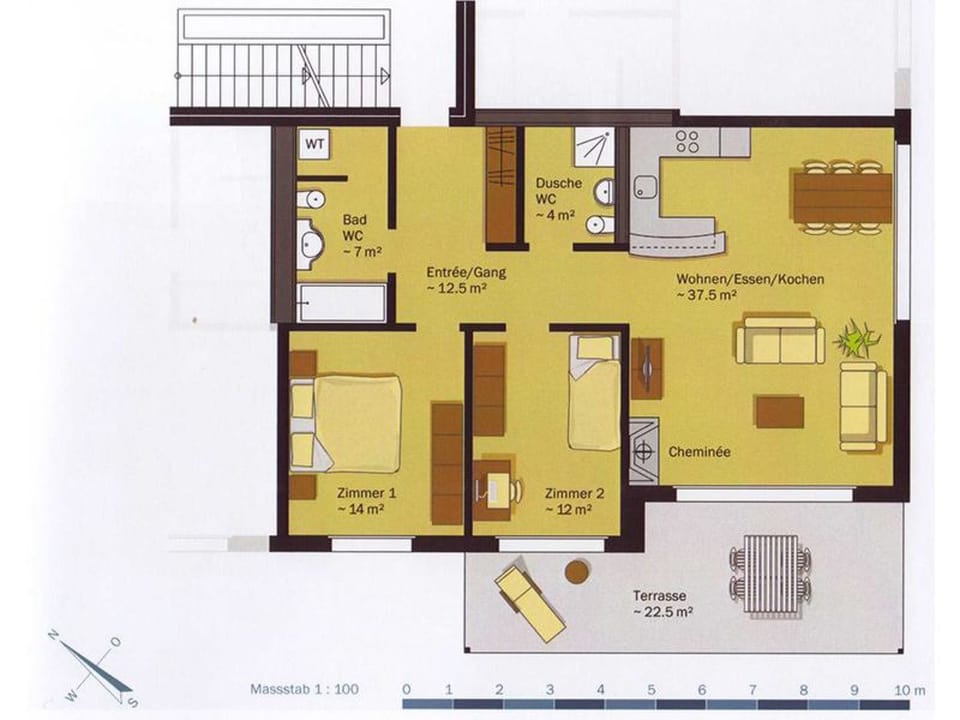 Sandeilas 10 Appartement/Fewo, Bad, WC, 2 Schlafräume Apartment in Canton of Grisons