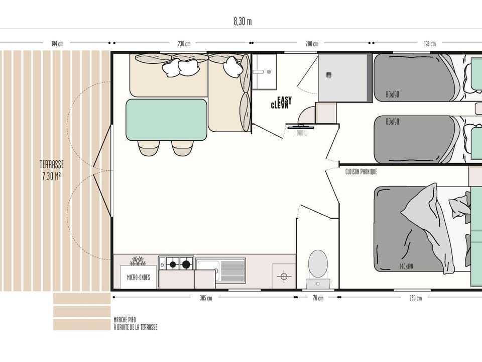 in Hohenlychen mit Grill, Loggia 5 Apartment in Lychen