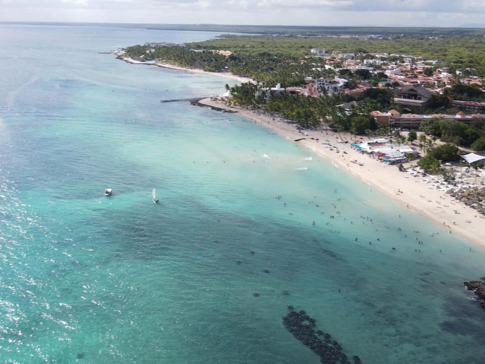 Zwei-Zimmer-Wohnung mit Poolblick in Dominicus Apartment in Dominicus