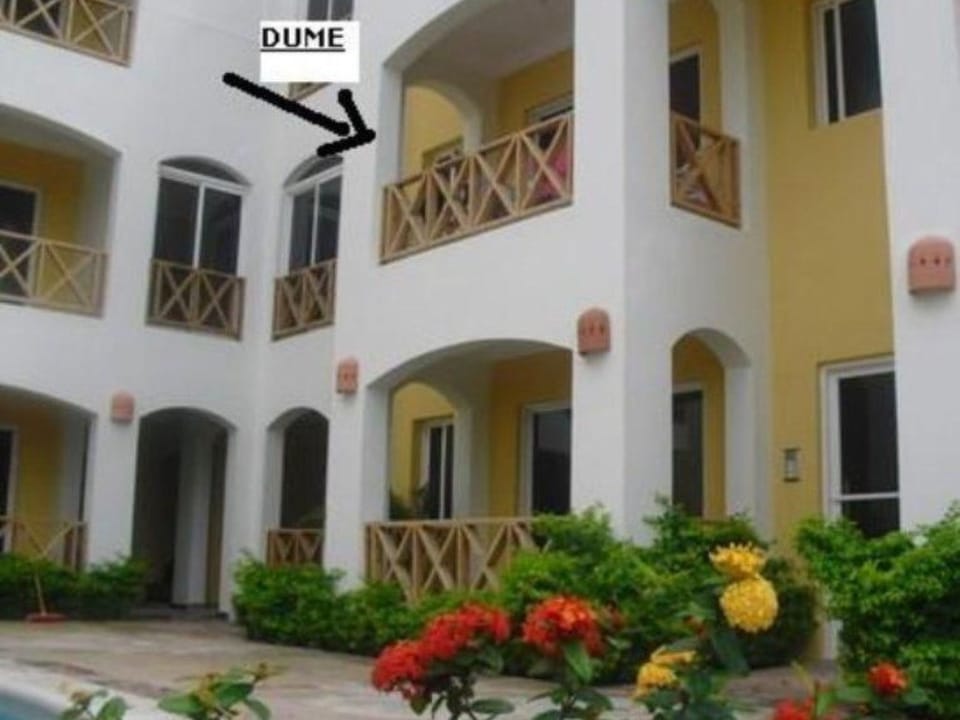 Zwei-Zimmer-Wohnung mit Poolblick in Dominicus Apartment in Dominicus