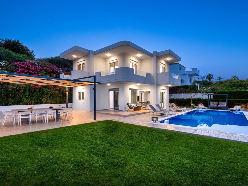 Moderne Villa mit Hügel- und Meerblick Vacation rental in Kolympia