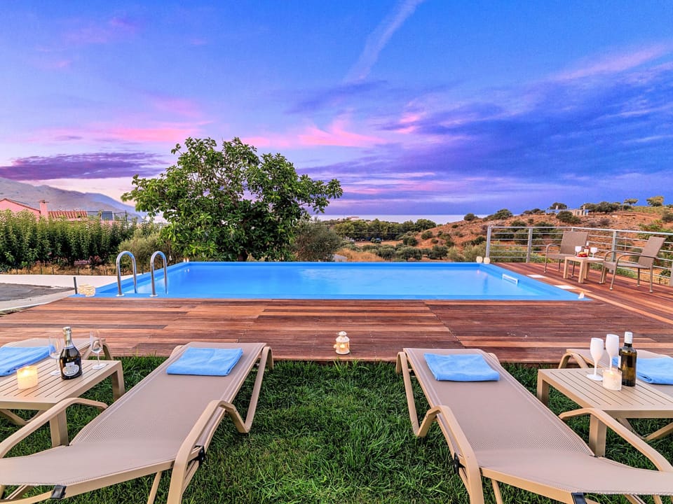 Georgioupolis Blaue Villa Privater Pool Vacation rental in Crete