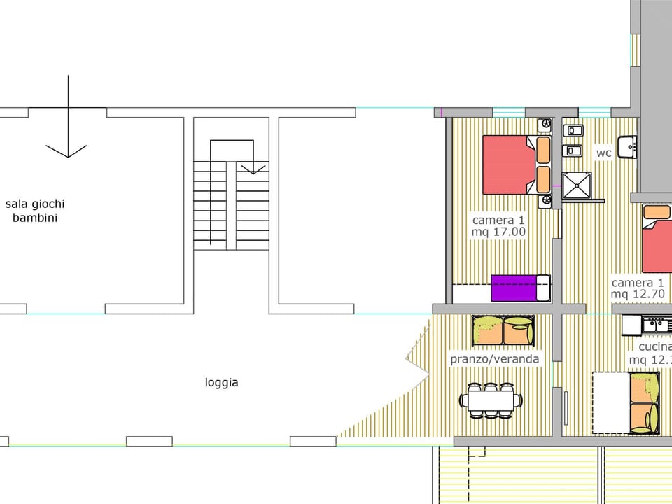 Wohnung "Vittorio" mit Dachterrasse Apartment in Province of Brescia