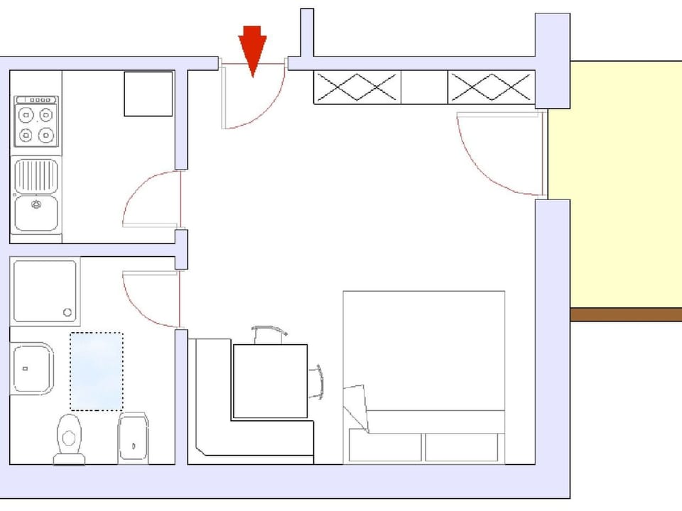 mit privatem Balkon Apartment in Ortisei