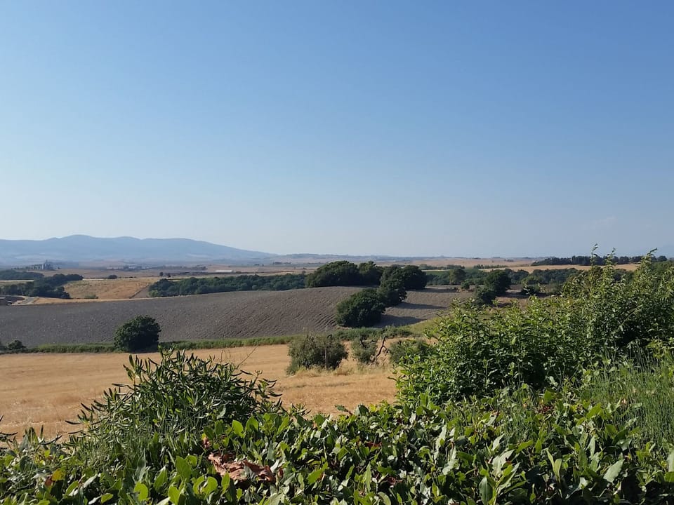 Studio-Apartment mit privatem Garten und Panoram Apartment in Tuscany