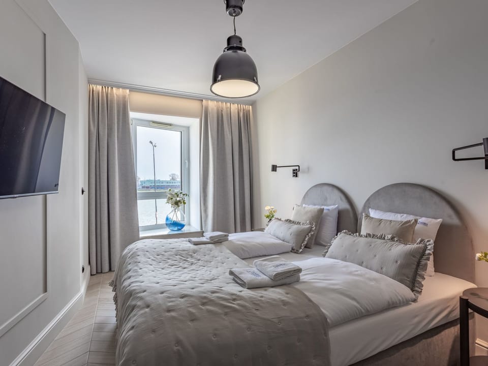 Concha mit Blick auf den Hafen Apartment in Swinoujscie