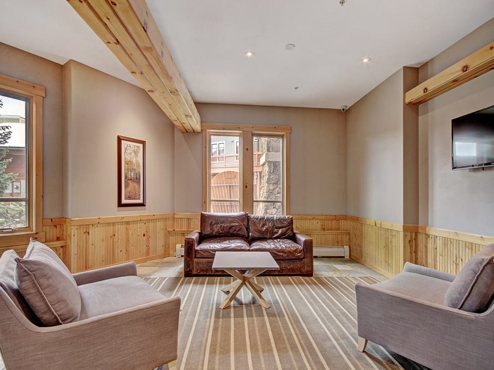 Seating area in the lobby.