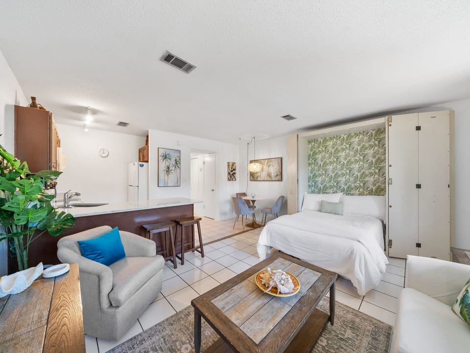 Hidden Beach Villas - 111 | Living Area | Murphy Bed