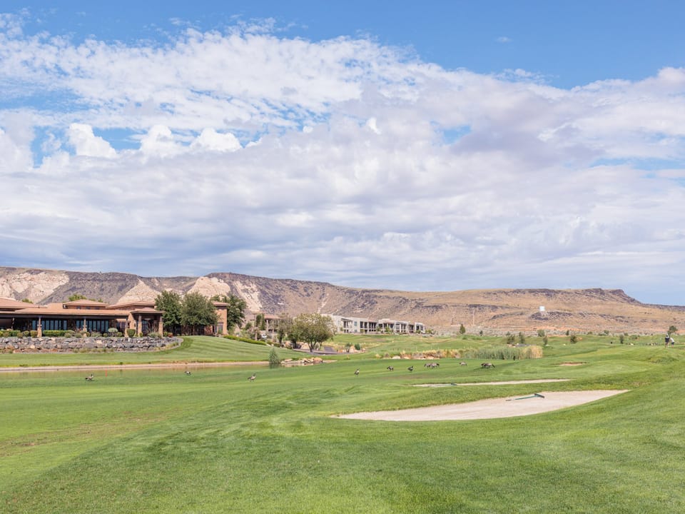 Just steps away from the back patio, you will enjoy scenic views and the beautiful 18th fairway.