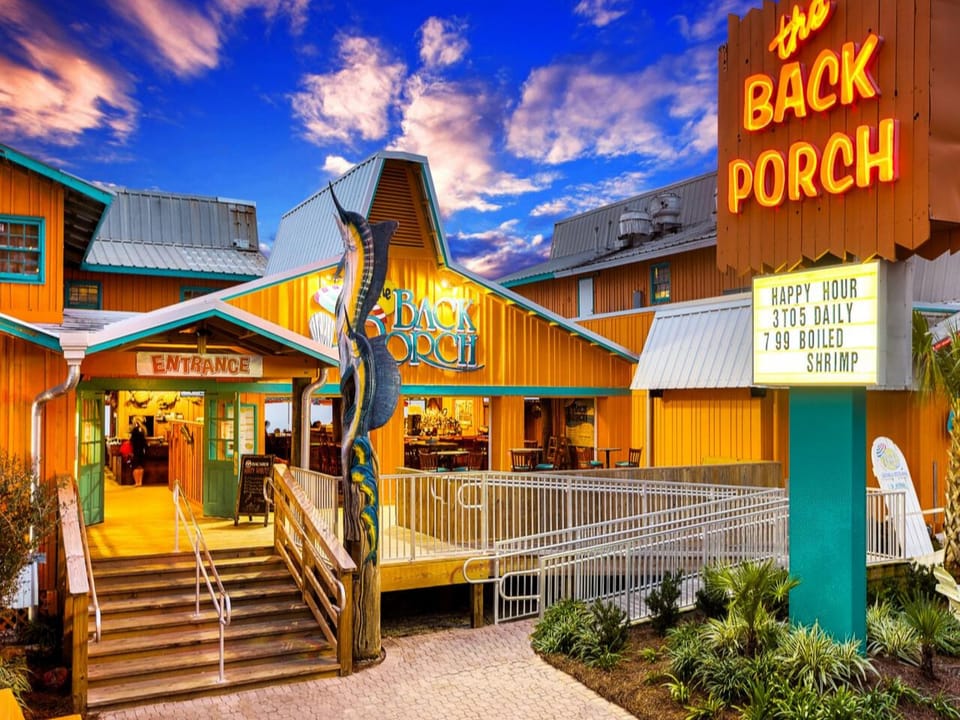 The Back Porch Restaurant which is a local favorite.