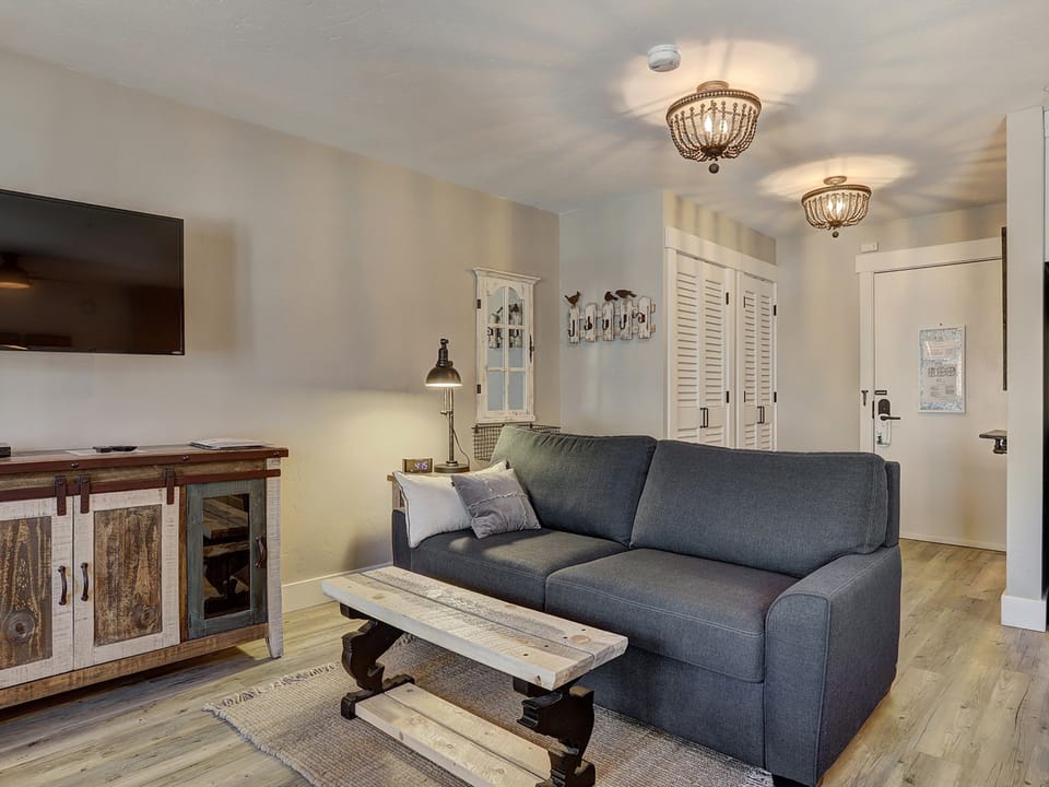 Downtown Studio With Modern Design in Walk to Snowy Trails Apartment in Breckenridge