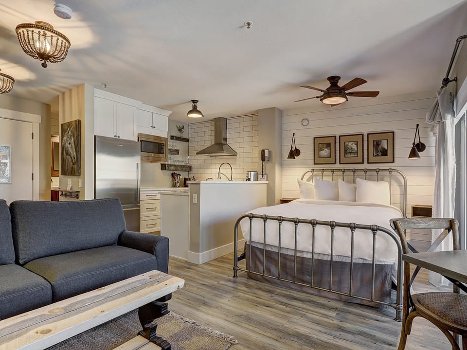 Downtown Studio With Modern Design in Walk to Snowy Trails Apartment in Breckenridge