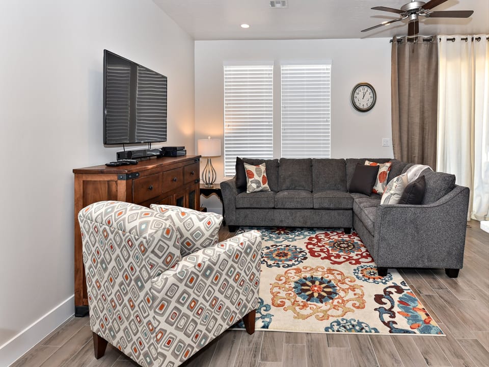 Watch your favorite show and relax in the Living Room after a long day of adventures.