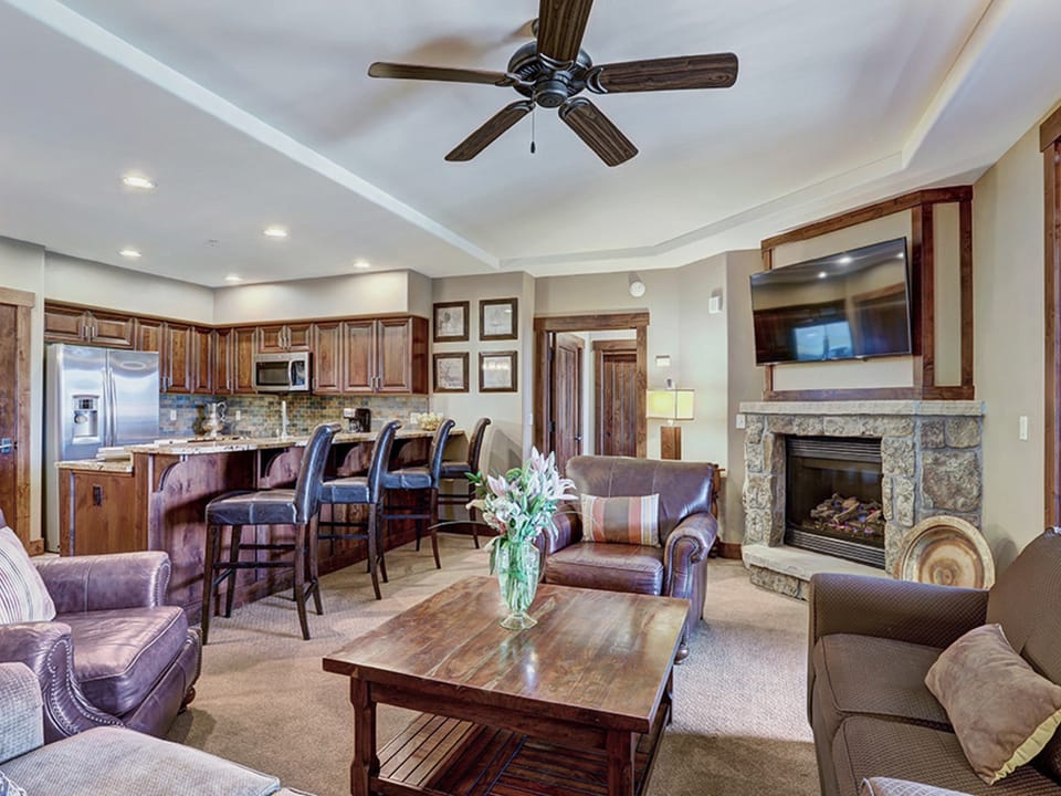 Living Room - Crystal Peak Lodge 7304 - Breckenridge Vacation Rental