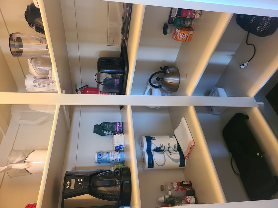 Inside the Pantry you will find all the appliances available for you to use during your stay.