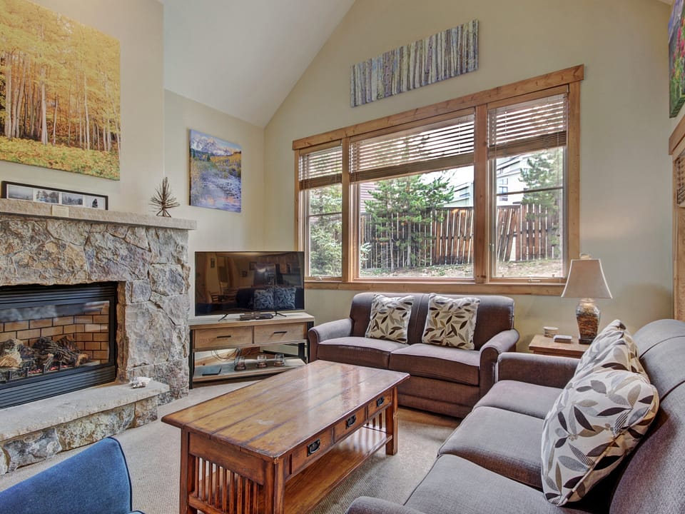Cosmopolitan Decor + Spacious 3Br in Downtown Breck Sleeps 8 Townhouse in Breckenridge