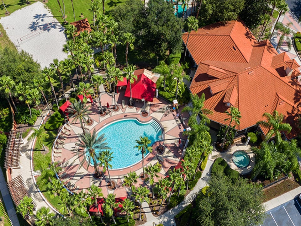 Aerial view Solana clubhouse