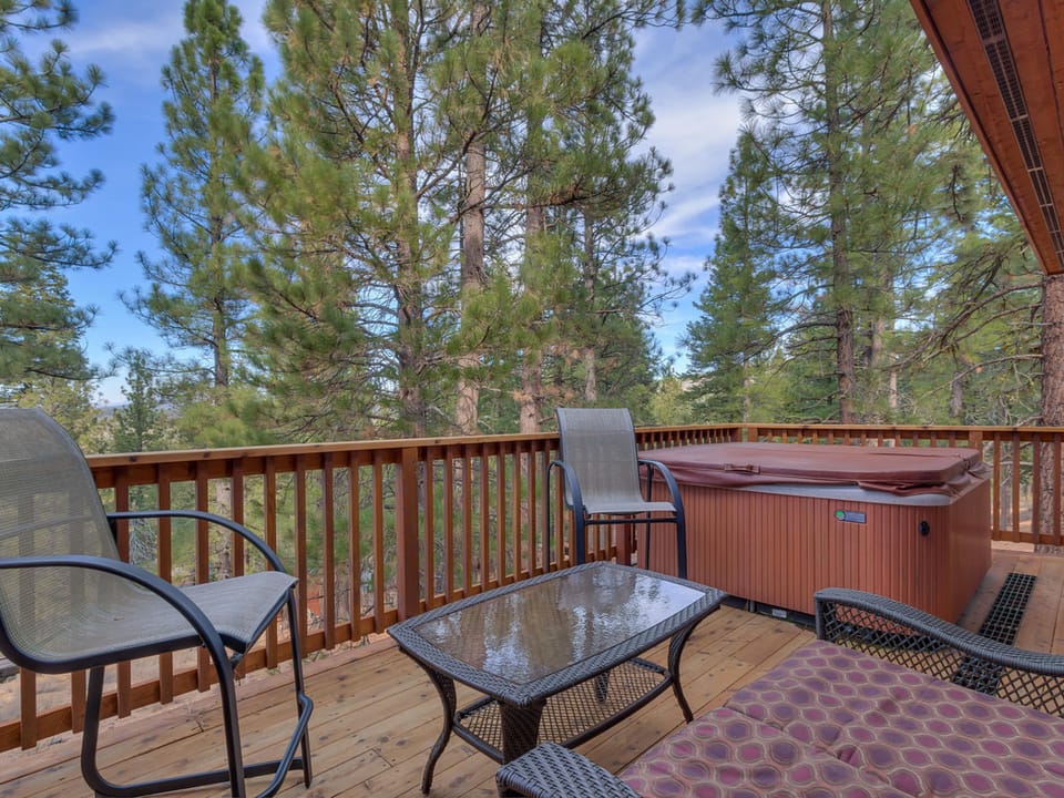 Access from dining area and living room