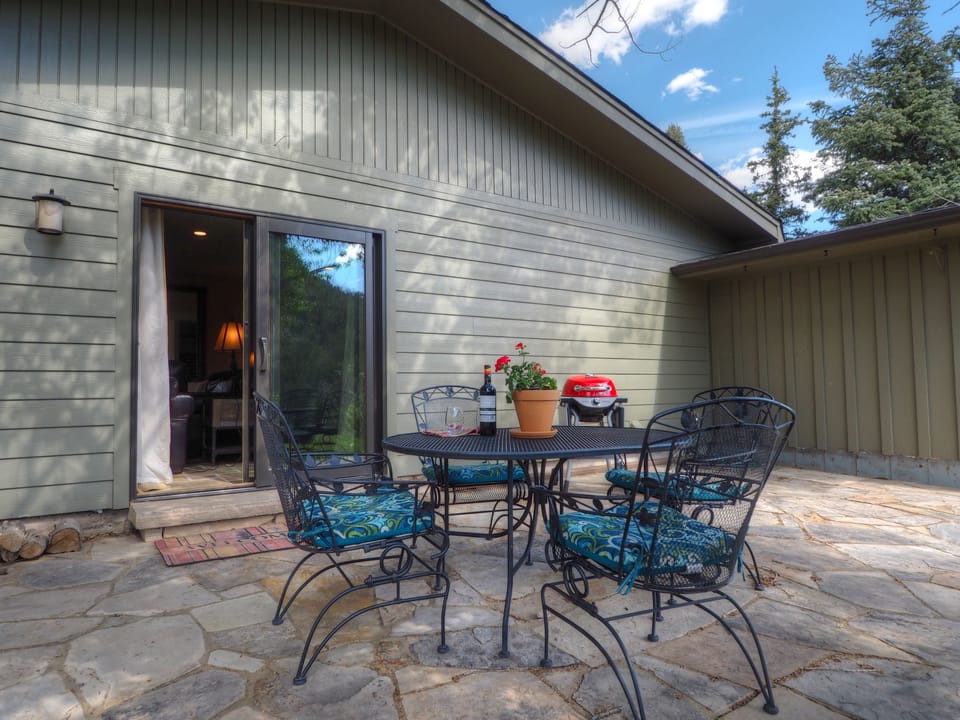 Stroll outside to the patio, breathe in the fresh air, and look for wildlife in your yard.