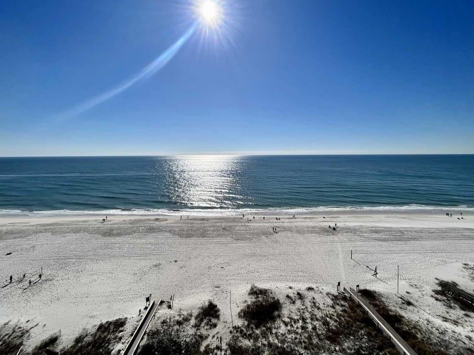 Gulf front views from wrap around balcony!