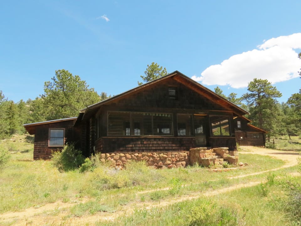 MacCracken Homestead - View of the front of the home.  Built by the FIRST park ranger for Rocky Mountain National Park!