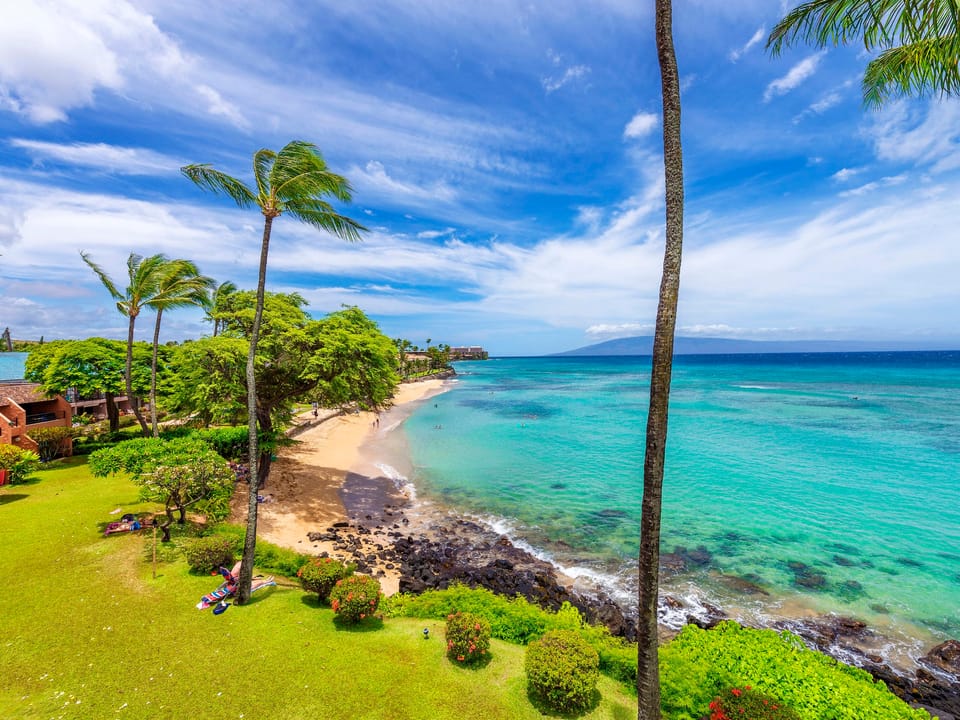 ocean front lawn area