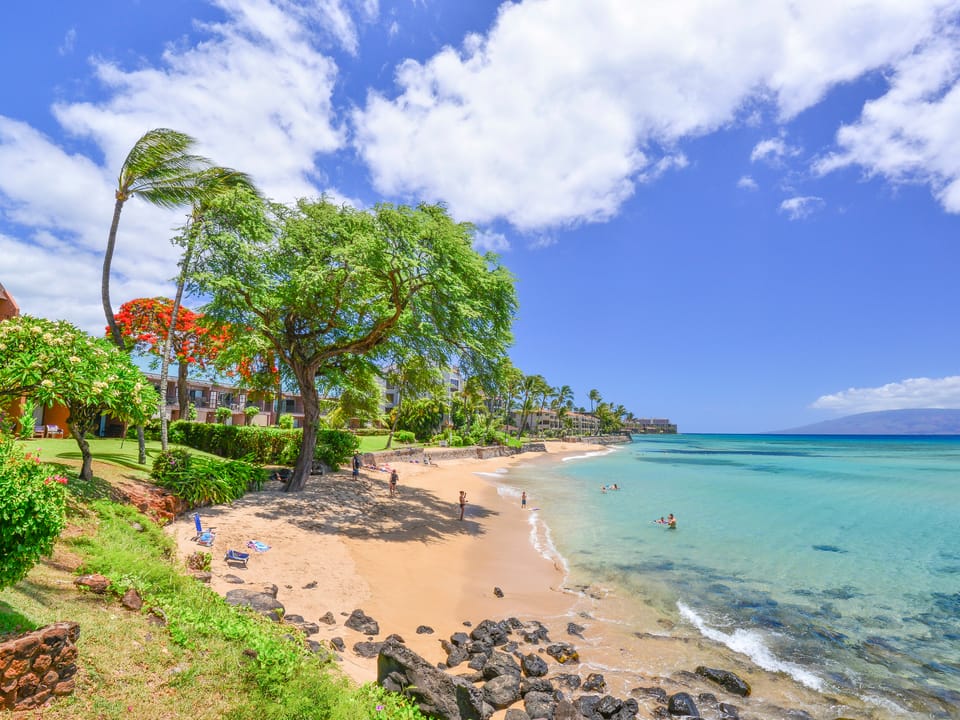 This secluded beach is the perfect private getaway to relax, frolic in the water or share a romantic moment.