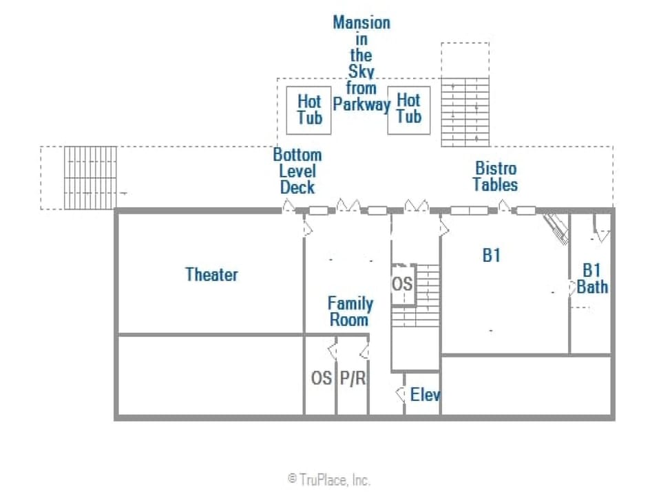 Bottom Level Floor Plan