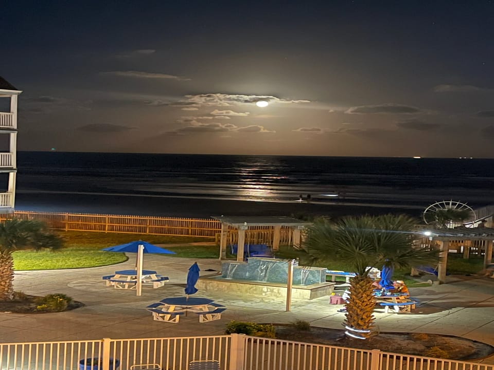 Moonlight on the ocean view