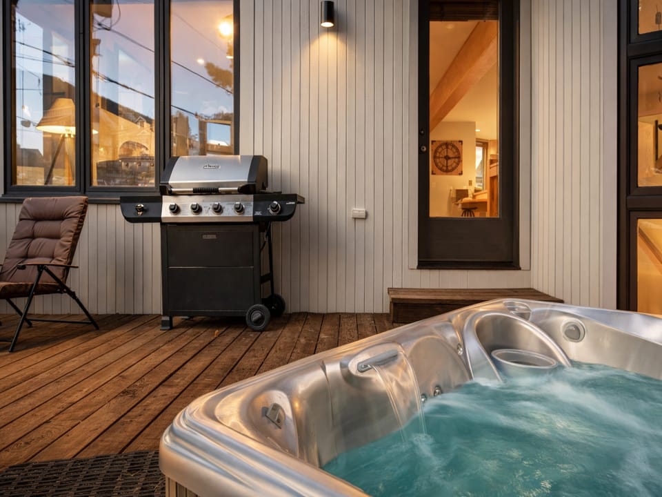 Relax on the deck! Enjoy a secluded soak in the private hot tub or grill up dinner on the BBQ after a day of mountain adventure.
