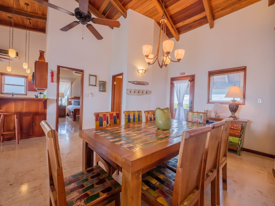 Spacious dining room